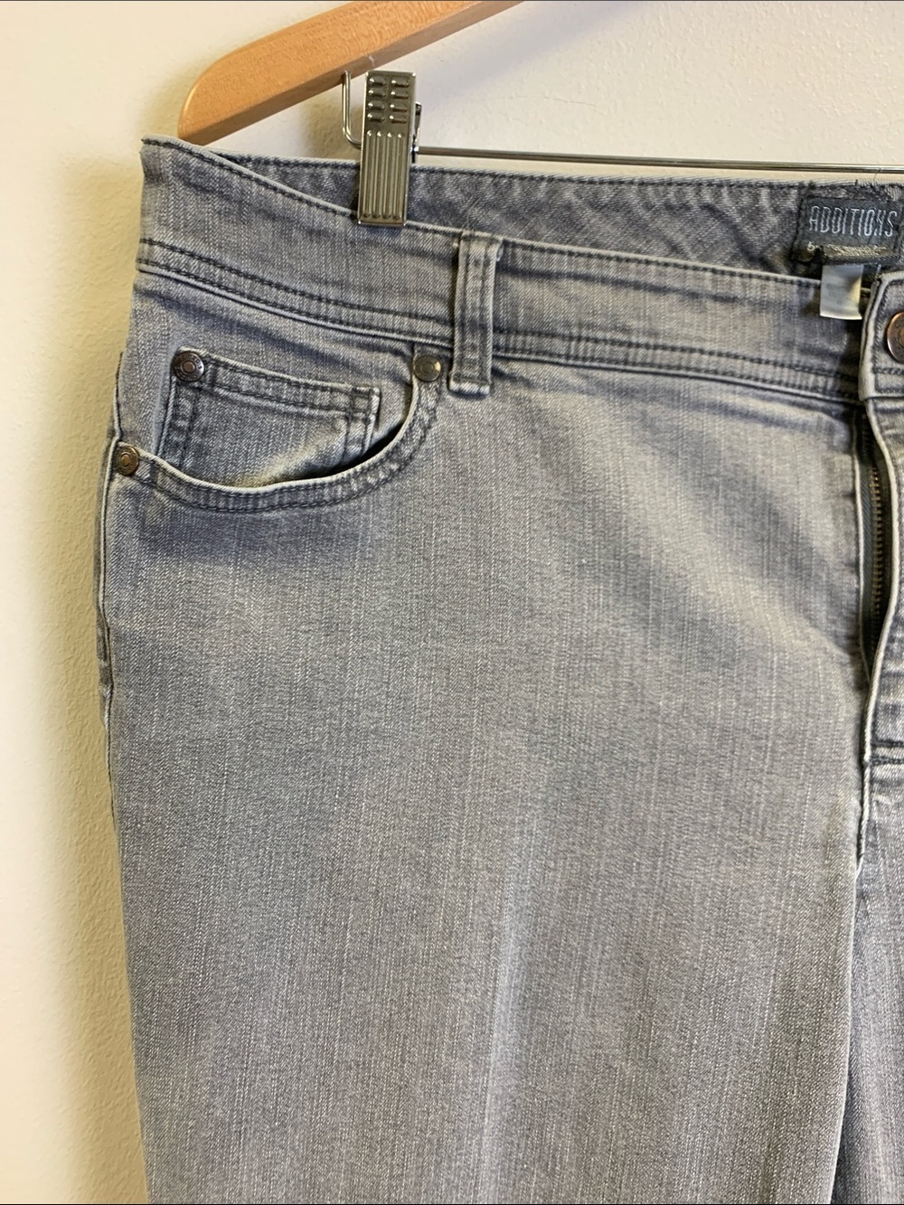 Additions by Chico's Light Gray Straight-Leg Jeans - Picture 3 of 4